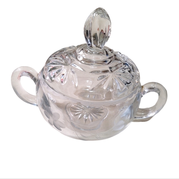 Crystal Sugar Bowl With Lid